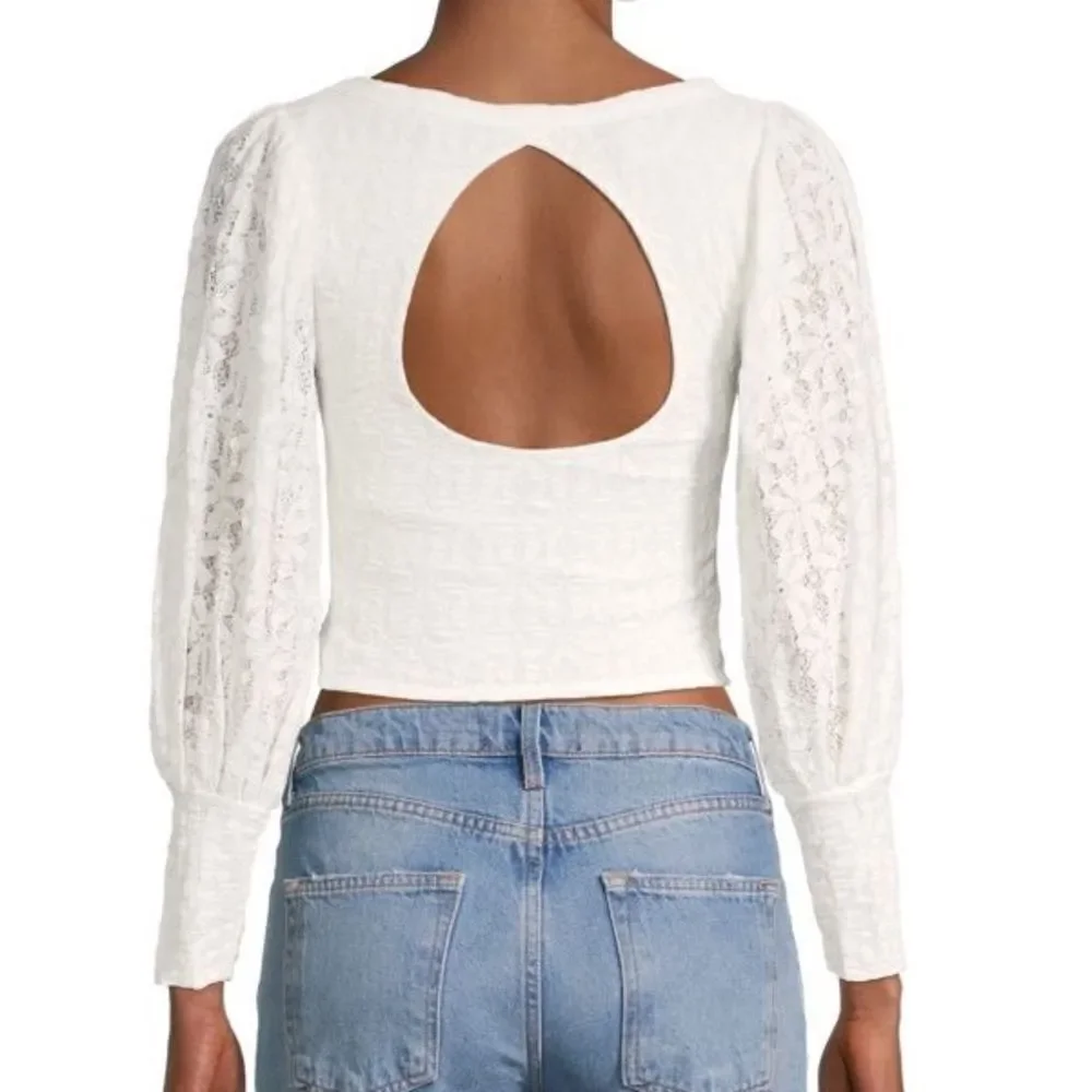 NWT Free People cropped long sleeves top M